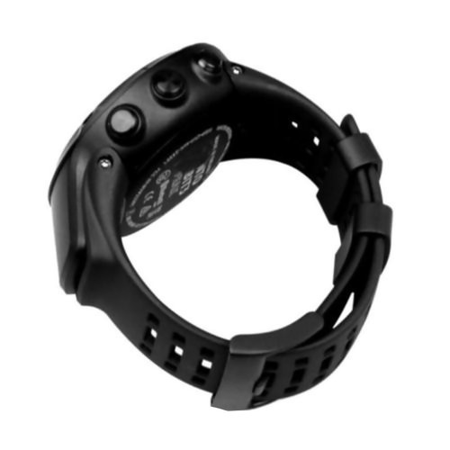Black rubber watch band - watch,