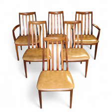 Set Of Six G Plan Fresco Teak Dining Chairs, Including 2 Carvers