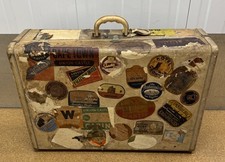 Stunning Vintage Crown Wardrobe Suitcase – Mid-Century British Travel Case