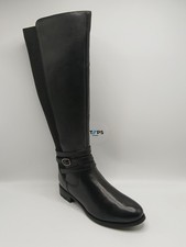 Hush Puppies Vanessa Long Boots Genuine Leather Ladies Black Brand New with Box