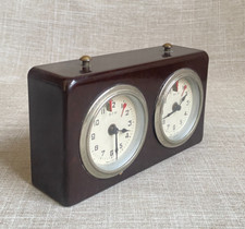 Vintage c1930s BCM Bakelite Early Plastics Mechanical Tap Off-On Chess Clock