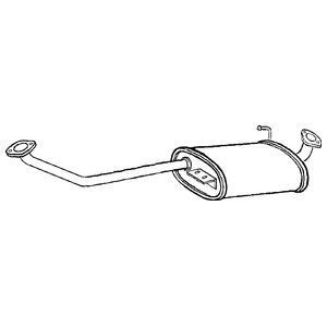 Klarius centre exhaust pipe - exhaust,
