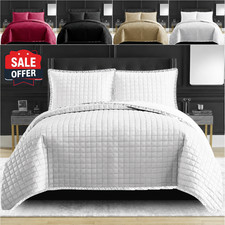Piece quilted bedspread bed - piece,