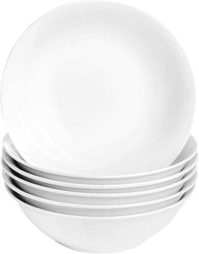 White cereal bowls 18cm - white,