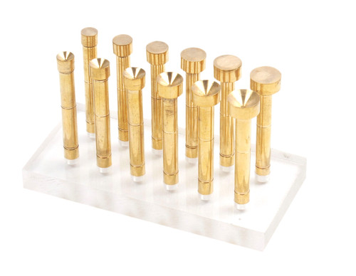 Durable brass dops - durable, set