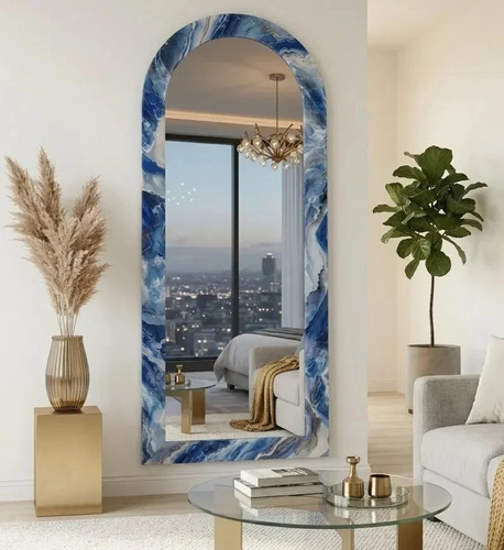 Luxury blue onyx arch - mirror, |