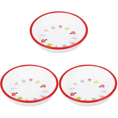 Vintage enamel plates multi - plates,