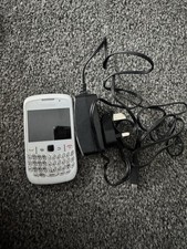 White BlackBerry Curve Locked