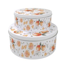 Set of 2 Tangerines Cake Tins