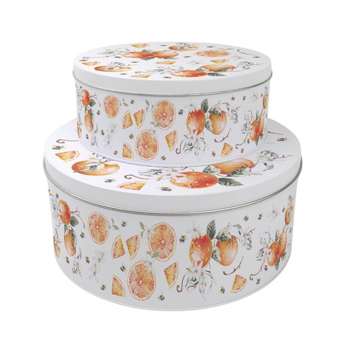 Set tangerines cake tins - set, 2