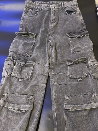 Mens grey cargo - mens, size