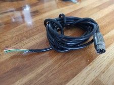 7 Pin Din Connector And Cable Nickel Body Silver Pins Midi Foot Switch Pedal 