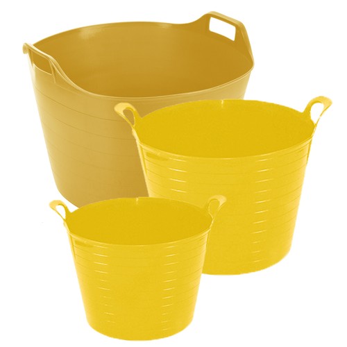 Packs yellow flexi tubs - yellow,