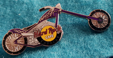 CARACAS PURPLE LOW RIDER CHOPPER MOTOR CYCLE BIKE Hard Rock Cafe PIN LE