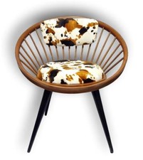 Chair Circle Design Yngve Ekström 1950 Vintage