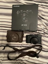 Fujifilm X10 Digital Camera Black With Box And Accessories