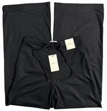 BNWT M&S Autograph Wide Leg High Rise Black Trousers - Various Sizes 