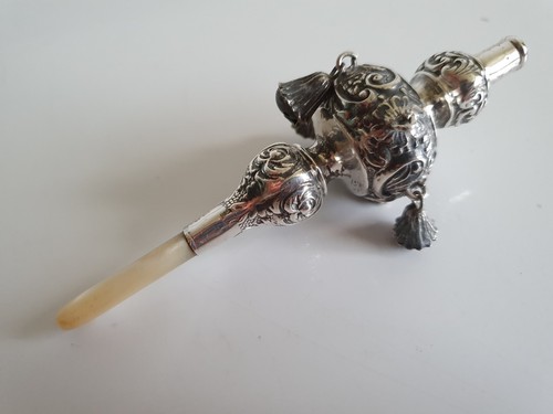 Antique sterling silver baby - antique,