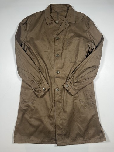 Vintage brown canvas coat - vintage,