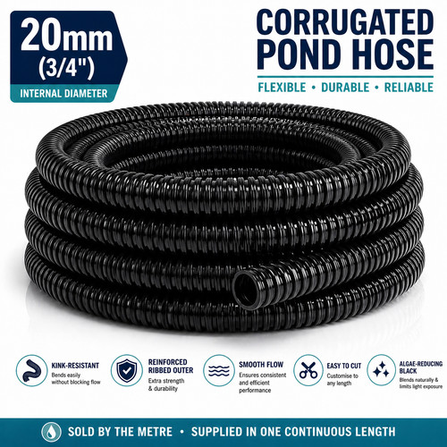 Black pond corrugated - pond, flexible