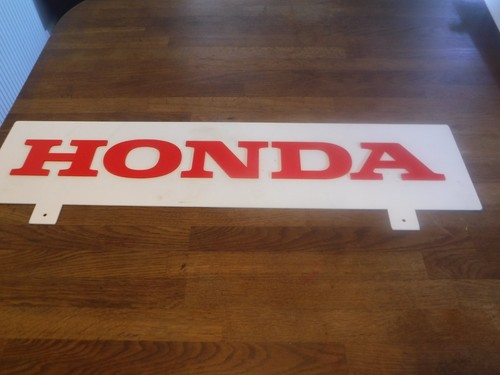 Honda metal raised red - honda,