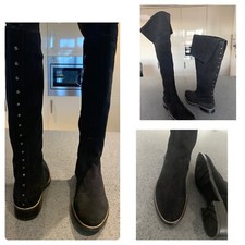 Jane Shilton FreeFlex Thigh High or Knee Length Boots | Suede | UK 3 / EU 36 NEW