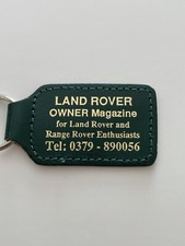 Vintage Leather Land Rover Owner's Magazine Vintage Keyring Key chain retro