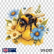 Floral bee honey comb uv - comb,
