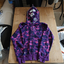 A Bathing Ape (bape) Colour Camo 2nd Ape Hoody - Medium - Purple