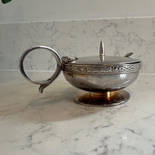Antique floral silver plate - antique,