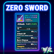 World Zero WZ - ZERO LONGSWORD