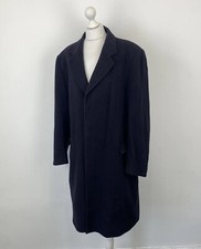 Dunn & Co 100% Cashmere Coat Navy Blue Size Large / XL Men’s