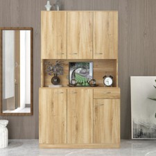 70.87" Tall Wardrobe Rustic