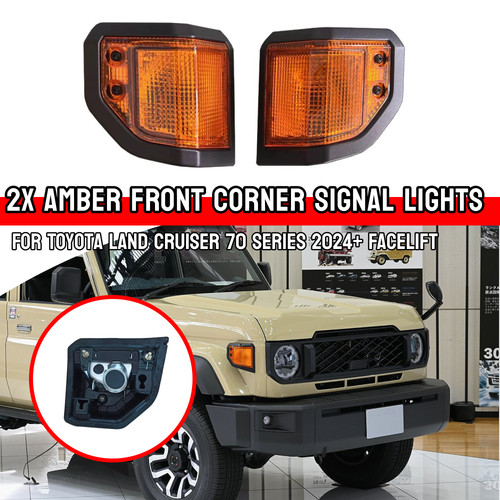 Front corner light amber lens - corner,