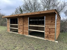 Mobile Double Field Shelter With Half Wall And Slip Rails