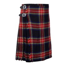 Black Stewart Tartan Kilt -
