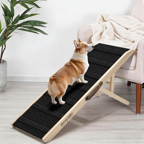 Wooden pet ramp with - wooden,