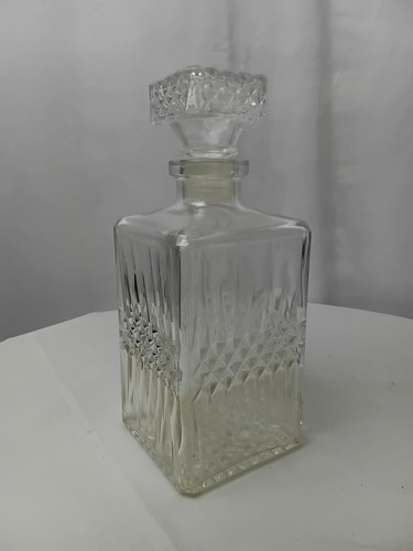 Clear crystal glass decanter - crystal,