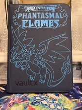Vault X - 9 Pocket eXo-Tec Zip Binder Folder - Phantasmal Flames