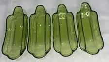 Vintage Green Glass Banana