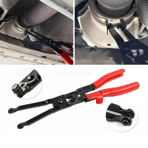 Extra long exhaust pipe clamp - long,
