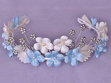 BLUE IVORY WHITE Flower Girl