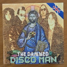 The Damned Disco Man Rare Blue/Green Swirl 7" Vinyl