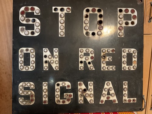 Rare vintage railroad crossing - vintage,