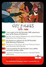 1 x info card – Guy Fawkes – AA97