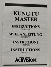 Kung Fu Master Activision- Atari 2600 Game Manual Instructions