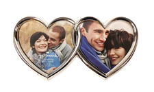 Hallmark Interlocking Hearts Photo Frame - Holds 2 - 4x4 inch photos