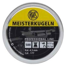 RWS Meisterkugeln .177 Professional Line Air Pellets Tin of 500 Fast UK Dispatch