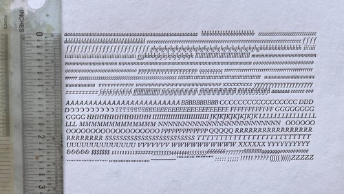 New letterpress type - new,