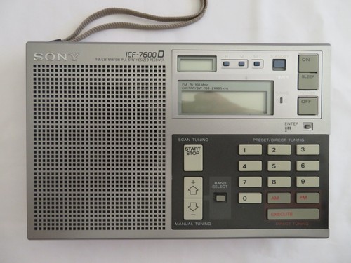 Sony icf 7600d sw - 7600d, fm/lw/mw/sw